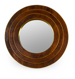 Natural Round Layered Mirror