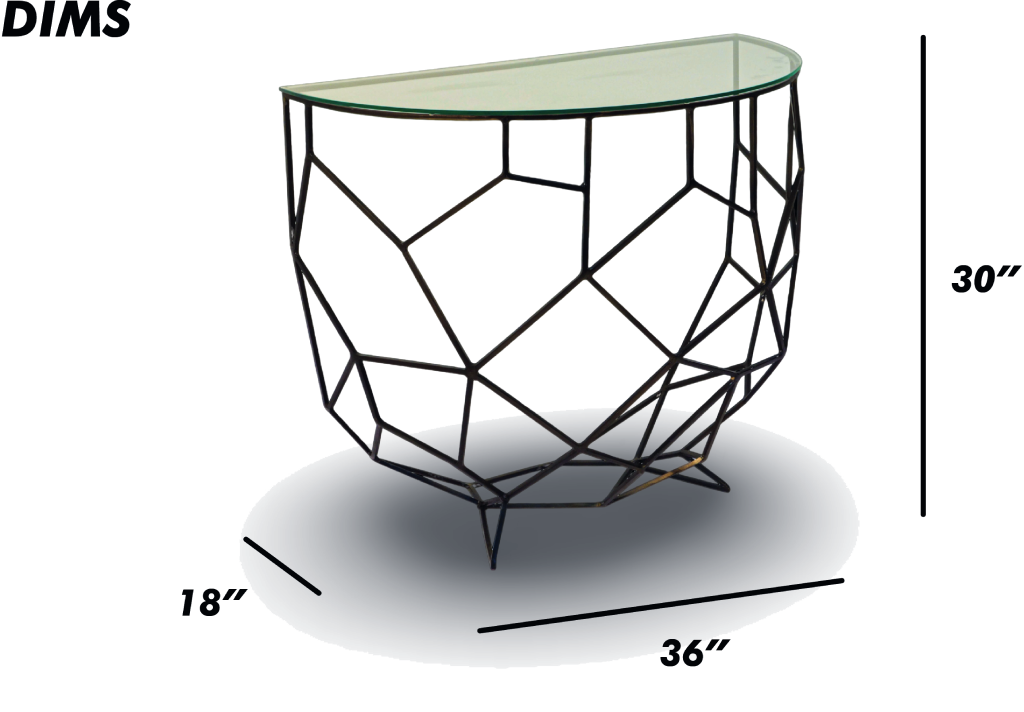 Geometric Console Table