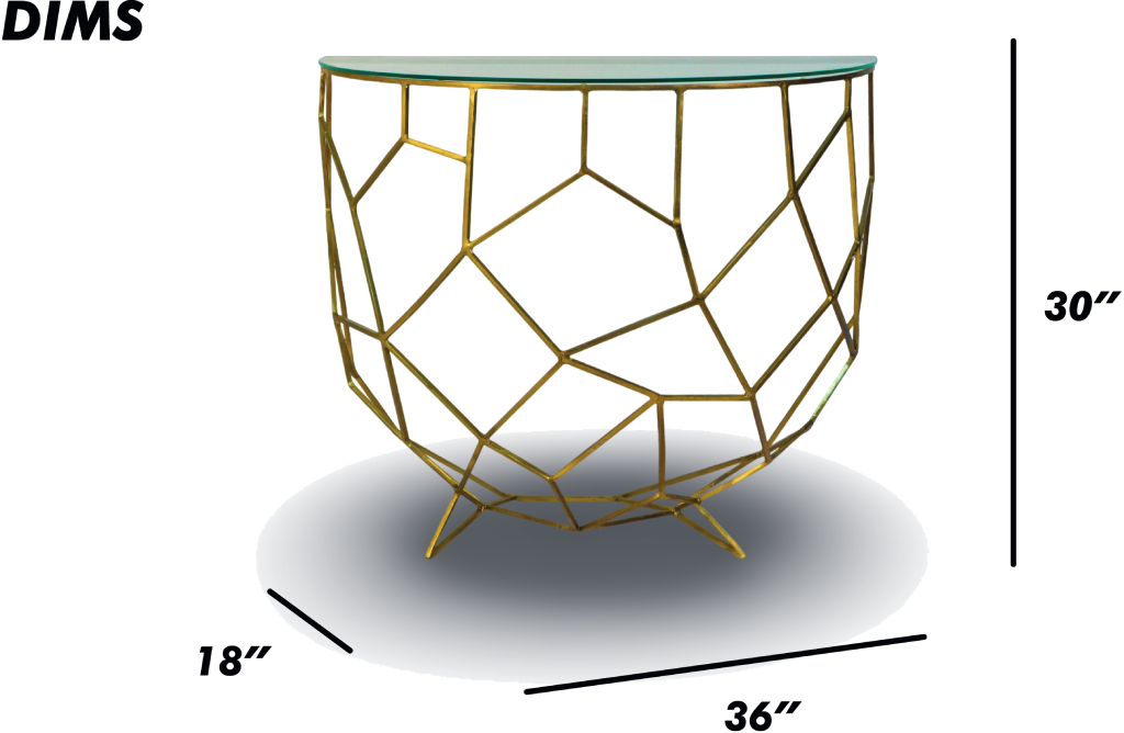 Geometric Console Table