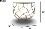 Geometric Console Table