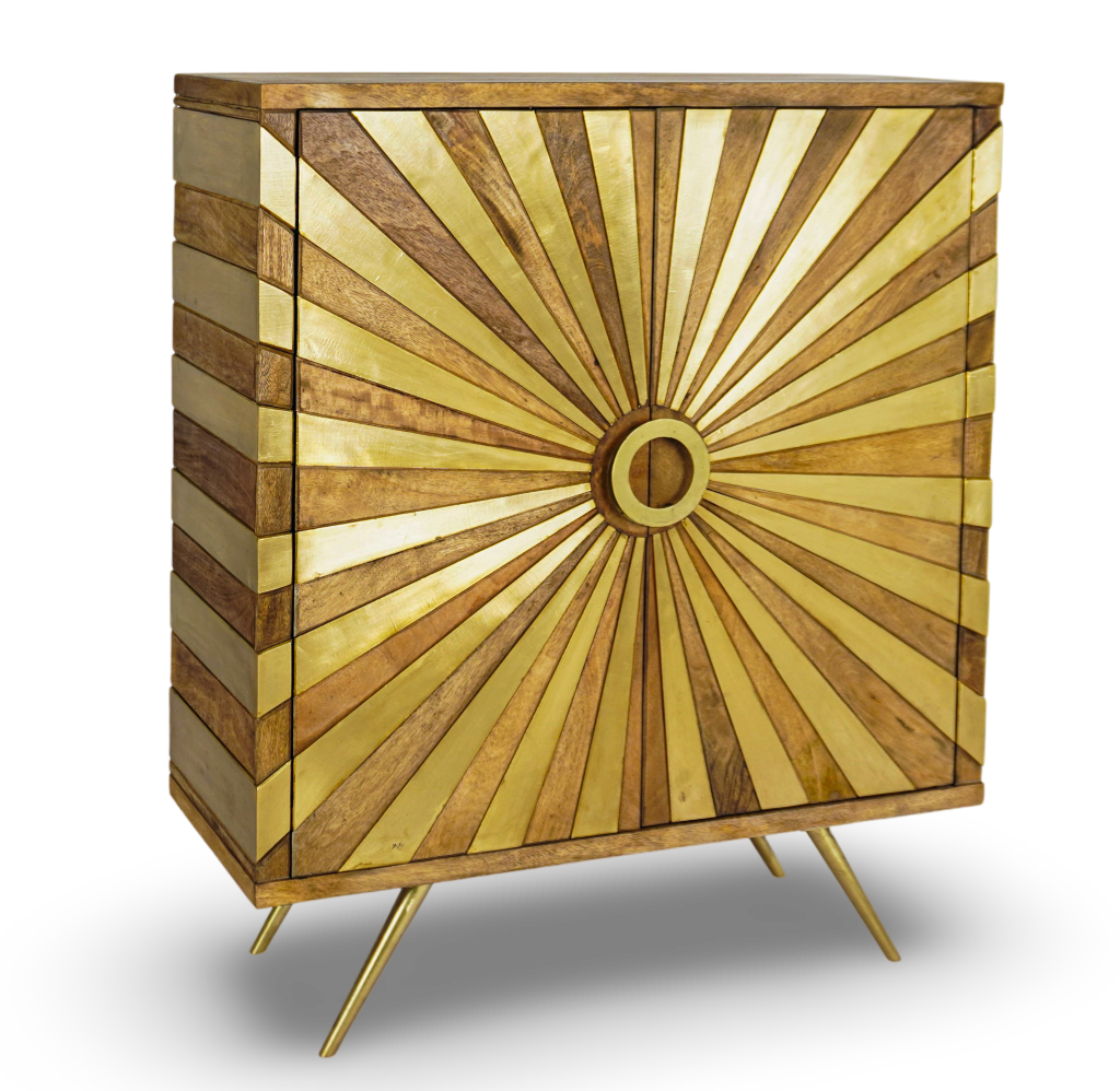 Sunburst Bar Cabinet