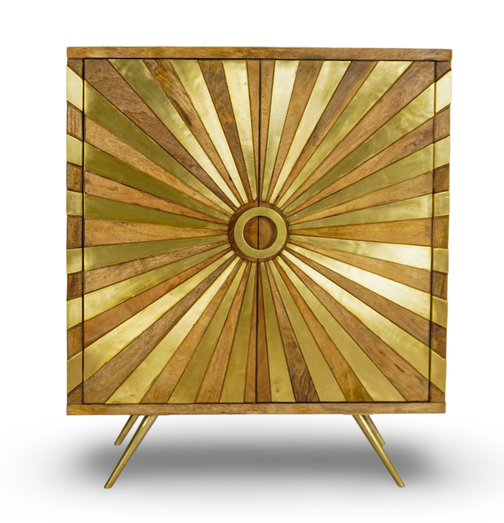 Sunburst Bar Cabinet