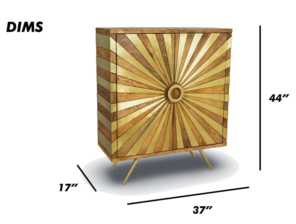 Sunburst Bar Cabinet