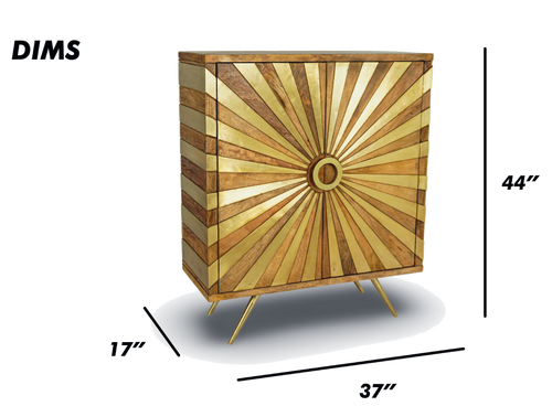 Sunburst Bar Cabinet