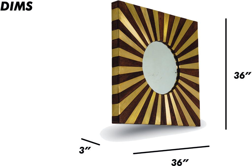 Starburst Square Mirror