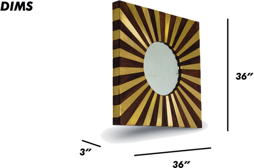 Starburst Square Mirror