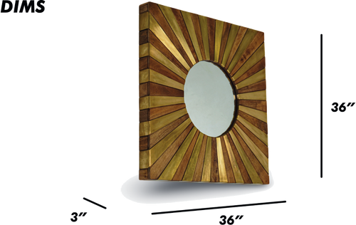 Starburst Square Mirror