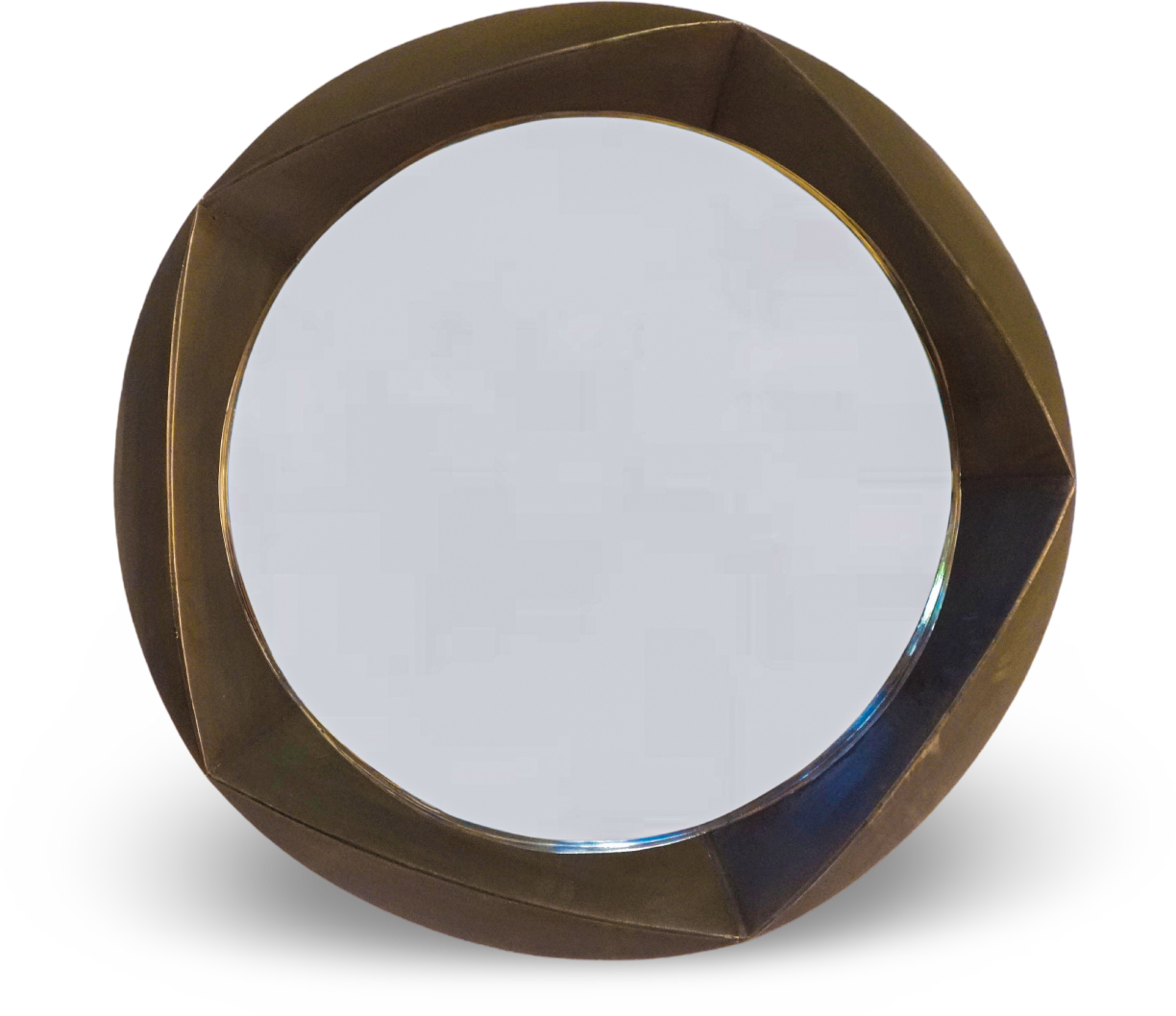 Black Geometric Wall Mirror