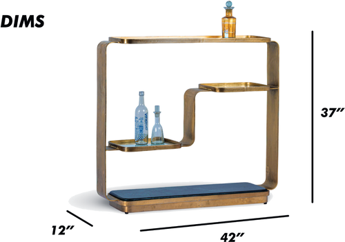 Modern Gold Bar Shelf
