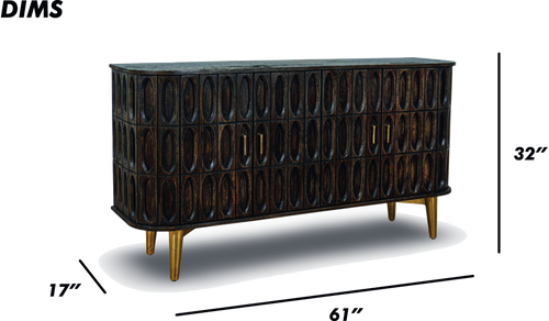Console Sideboard Brushed Grey