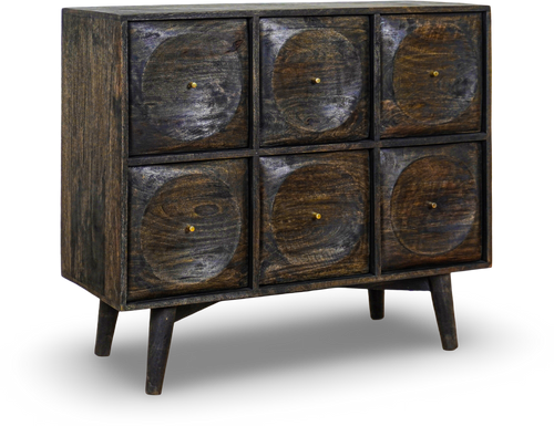 Six-Drawer Dresser (Grey Brush Finish)