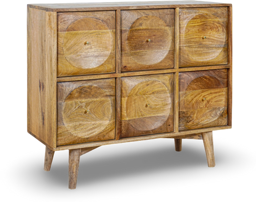 Six-Drawer Dresser (Grey Brush Finish)