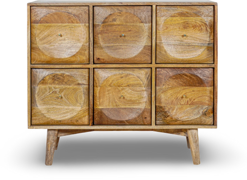 Six-Drawer Dresser (Grey Brush Finish)