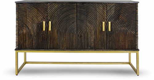 Brushed Grey Textured Console Sideboard