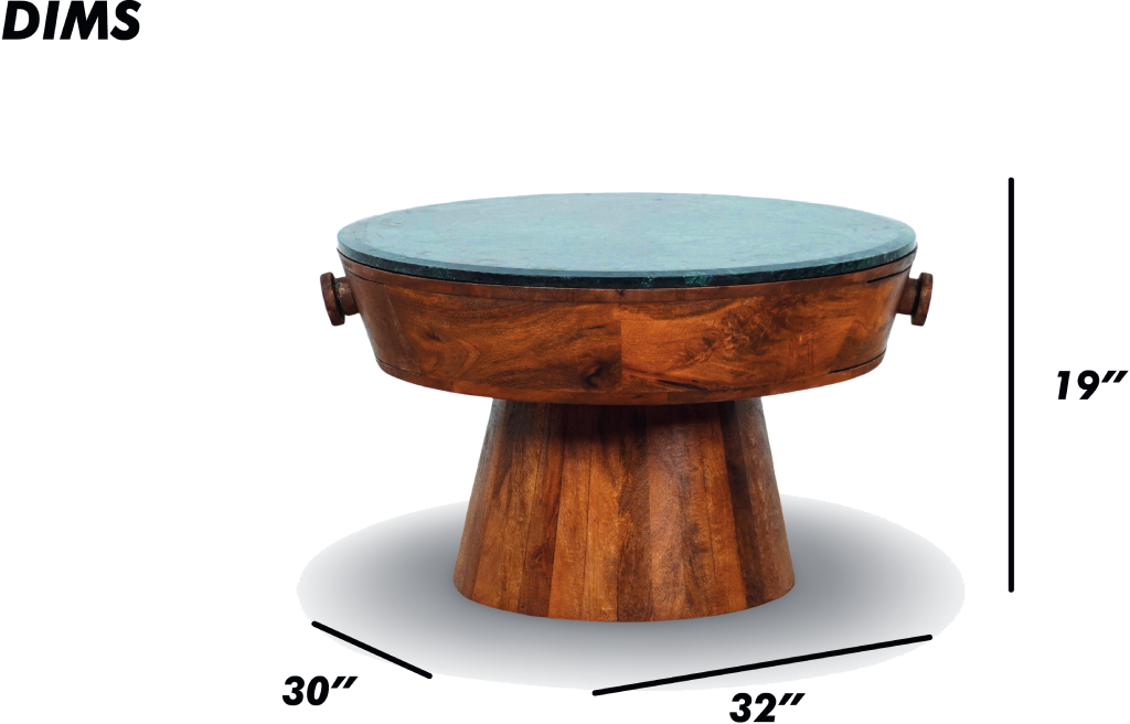 Natural Round Coffee Table
