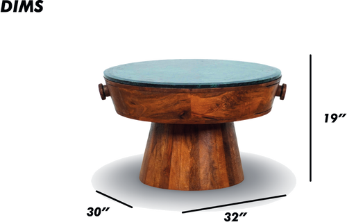 Natural Round Coffee Table