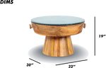 Natural Round Coffee Table