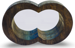Infinity Shaped Wooden Wall Mirror