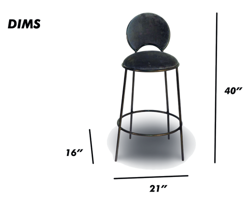 Velvet Bar Stool