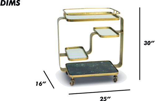 Multi-Tier Industrial Bar Trolley