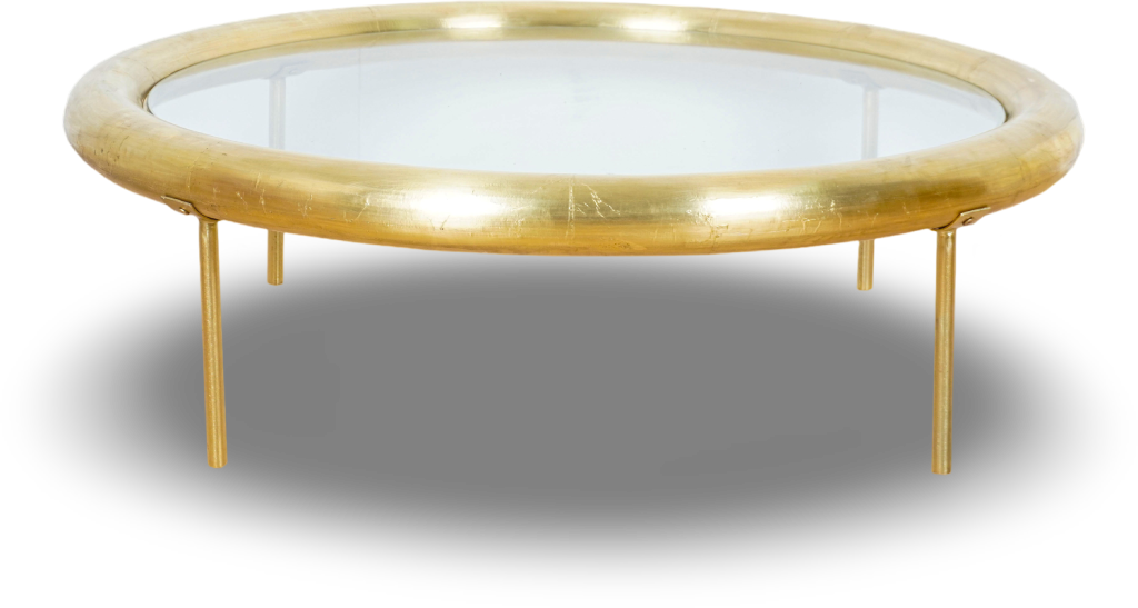 Gold Round Coffee Table