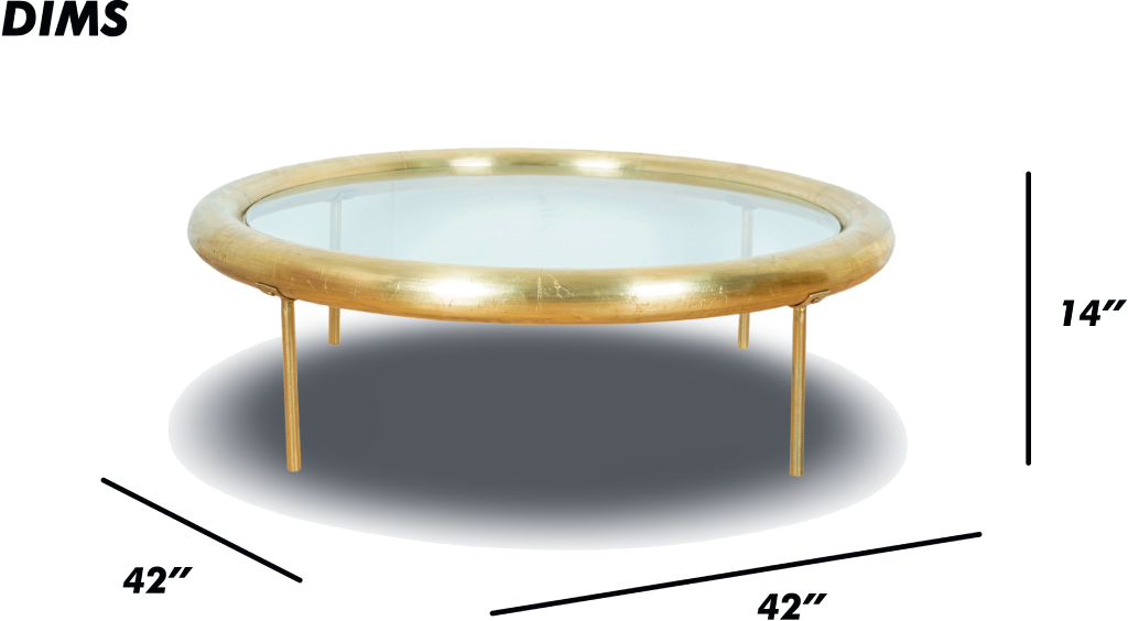 Gold Round Coffee Table
