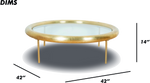 Gold Round Coffee Table