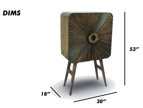 Sunburst Accent Cabinet