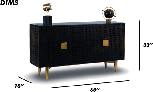 Perforated Wooden Sideboard