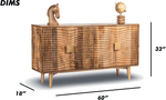 Perforated Wooden Sideboard