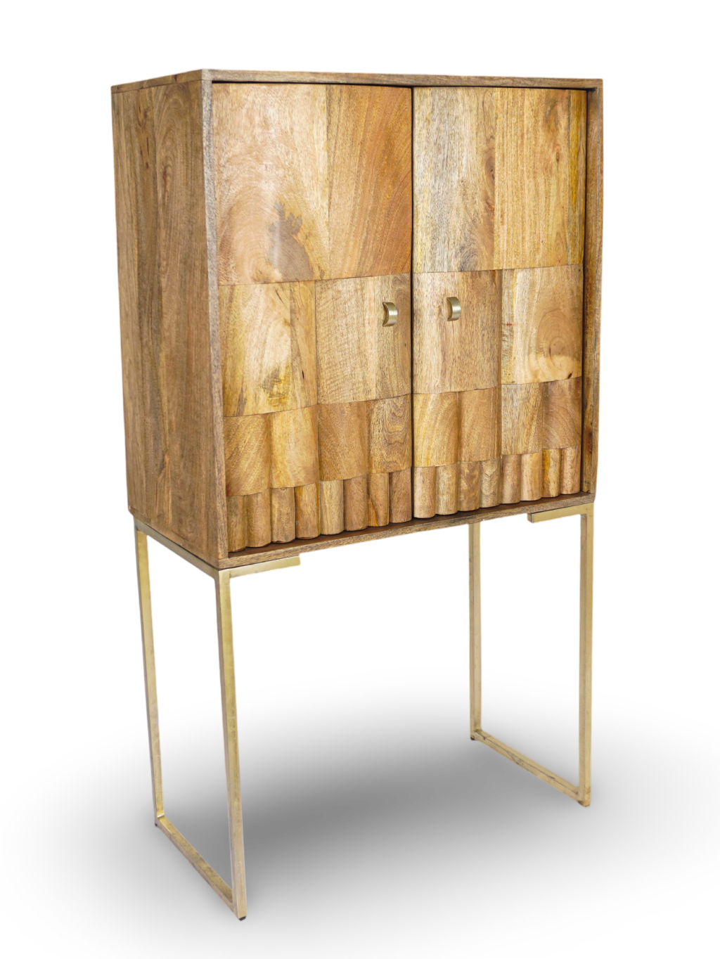 Natural Tall Bar Cabinet