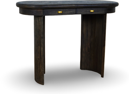 Brown Wood Console Table