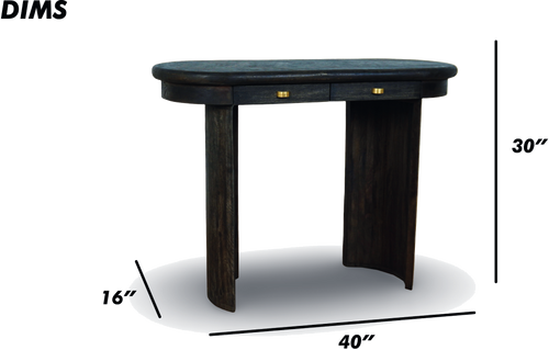 Brown Wood Console Table