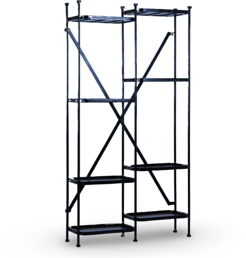 Modern Industrial Metal Shelving Unit