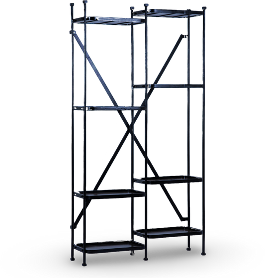 Modern Industrial Metal Shelving Unit
