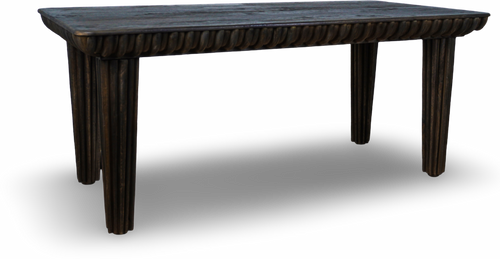 Wood Carved Edge Dining Table