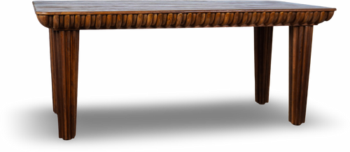 Wood Carved Edge Dining Table