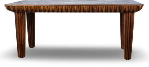 Wood Carved Edge Dining Table