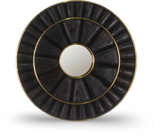Brushed Sunburst Wall Mirror