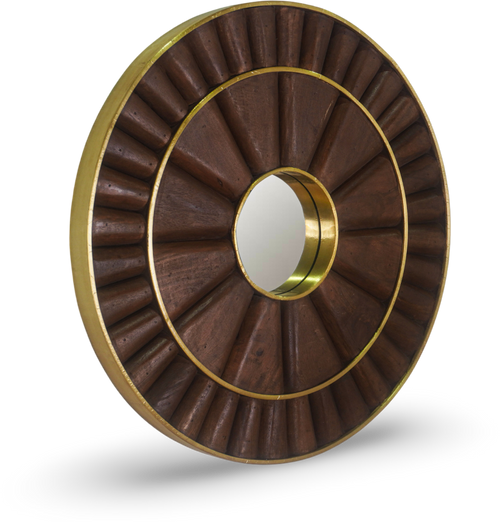 Brushed Sunburst Wall Mirror