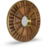 Brushed Sunburst Wall Mirror
