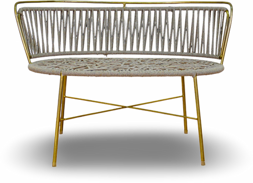 White Gold Lounge Chair