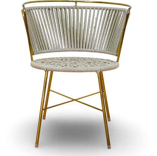 White Gold Lounge Chair