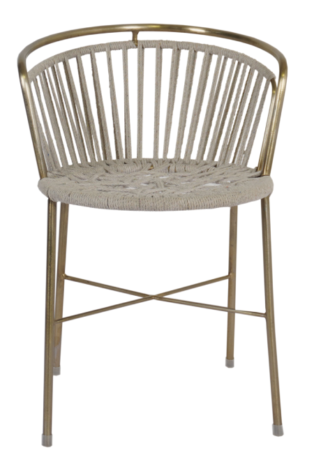 Black Woven Back Dining Chair