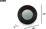 Natural Round Layered Mirror