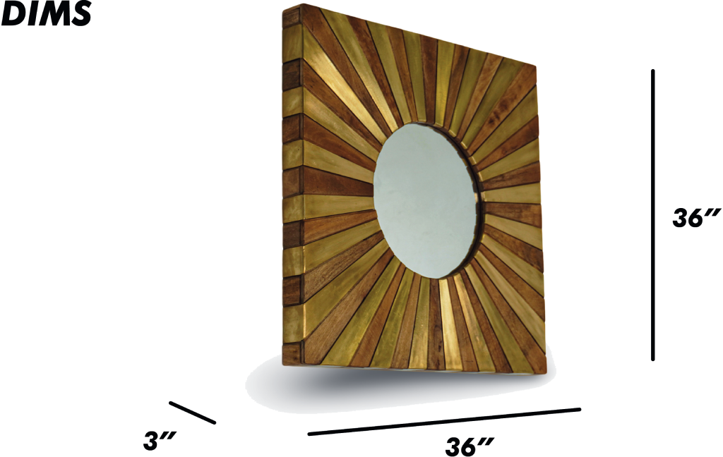 Starburst Square Mirror