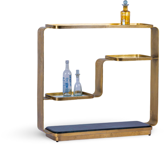 Modern Gold Bar Shelf
