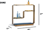 Modern Gold Bar Shelf