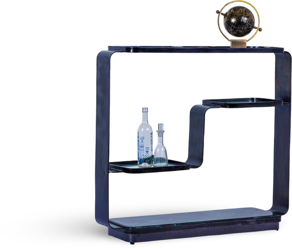 Modern Gold Bar Shelf