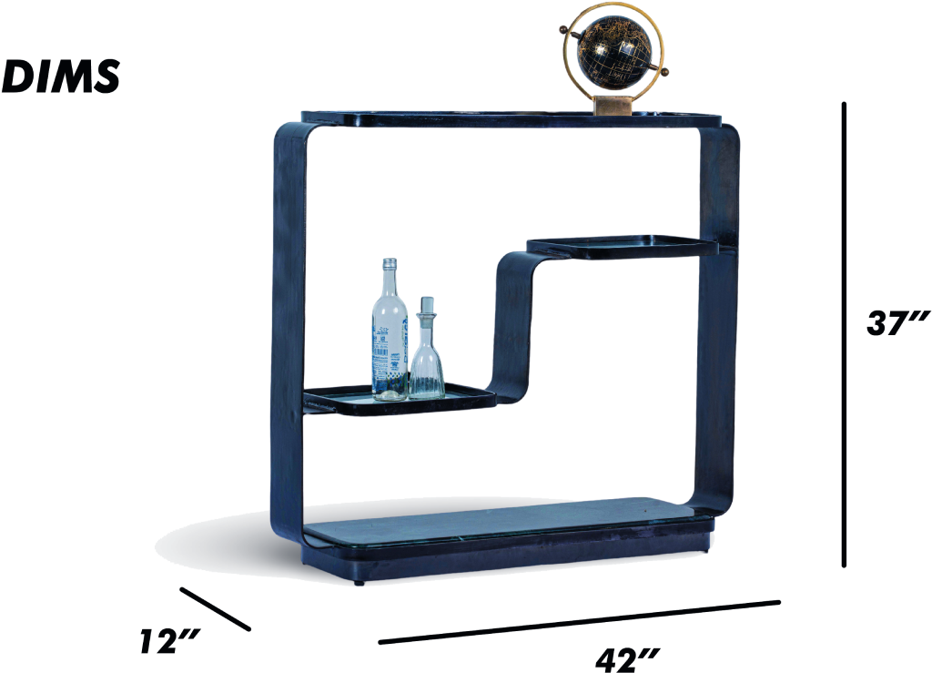 Modern Gold Bar Shelf
